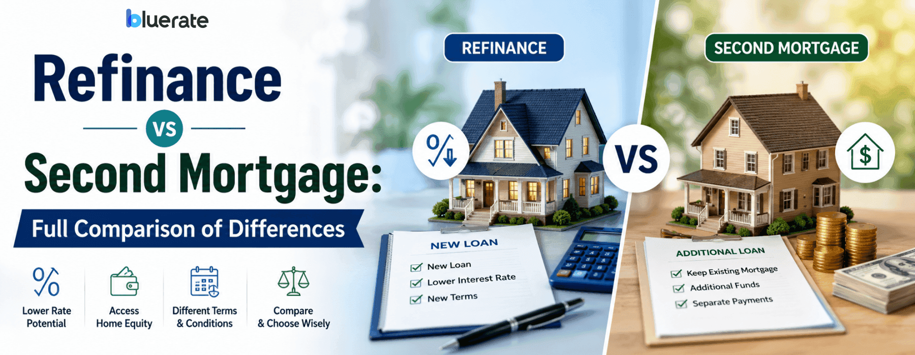 Refinance vs Second Mortgage: Full Comparison of Differences